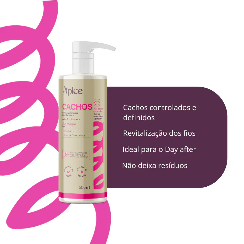 Kitão Cachos Essence - Shampoo, Ativador, Gelatina e Máscara (4 ITENS) - Image 4